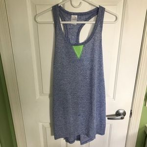 Blue burn out material cover up dress size large